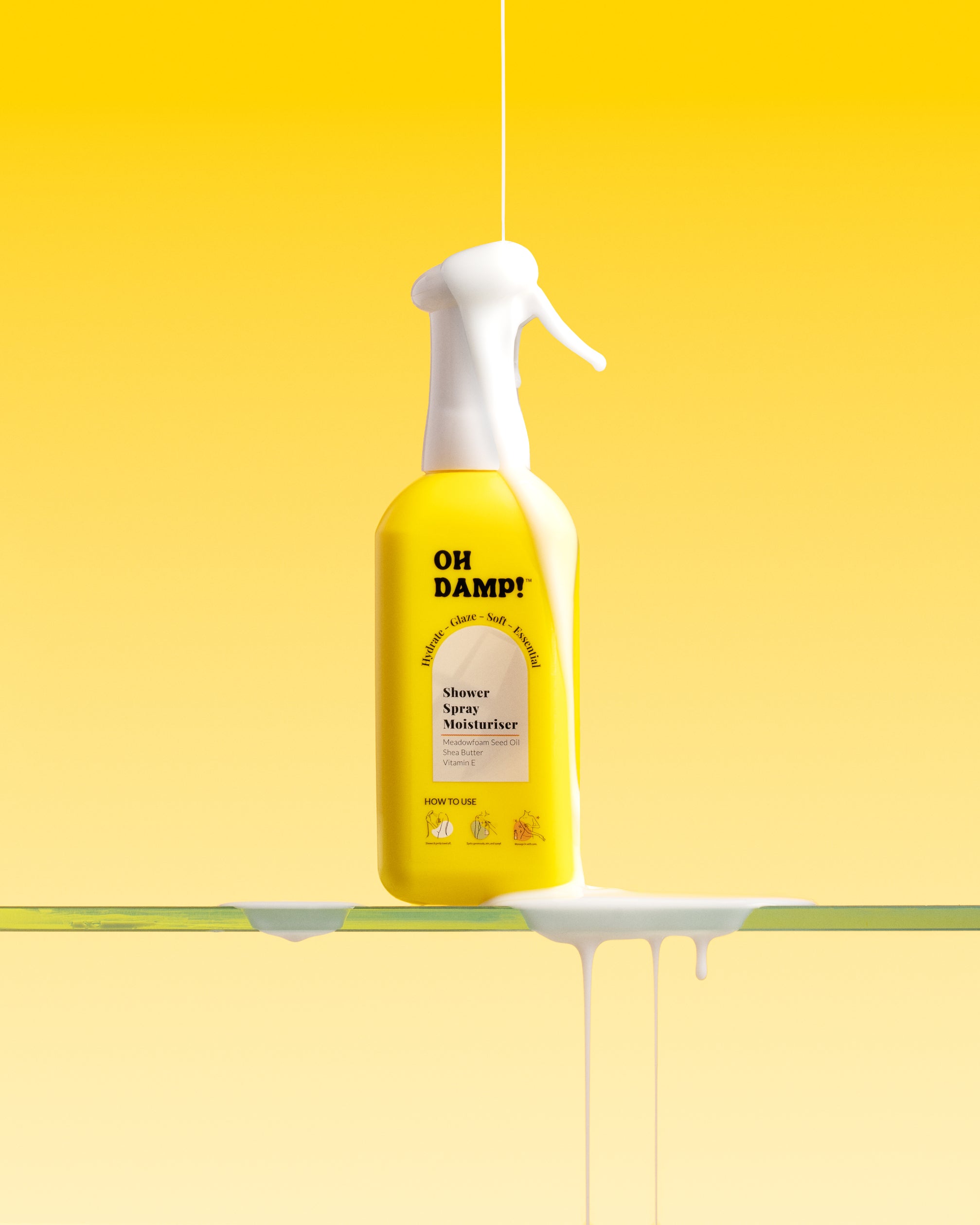 Shower spray moisturizer